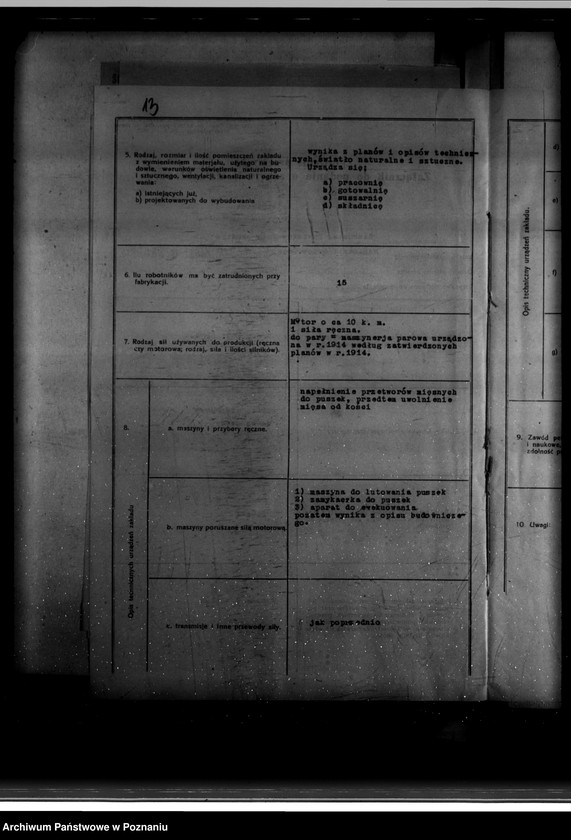 Obraz 17 z jednostki "Zatwierdzenie zakładu przemysłowego /rzeźni Miejskiej/ własność Zarządu Miejskiego w Środzie"