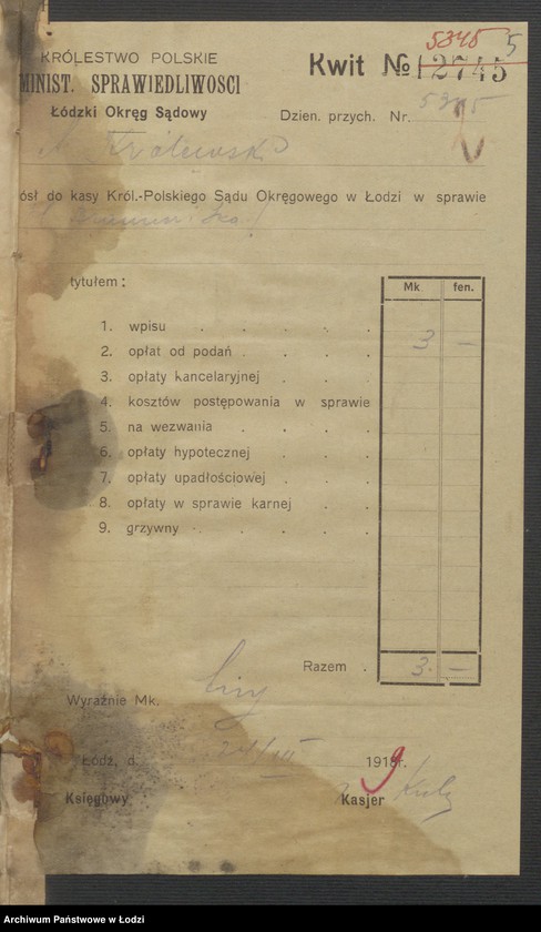 Obraz 7 z jednostki "Hersch Leib Brauner i S-ka - sprzedaż towarów manufakturowych i galanterji"
