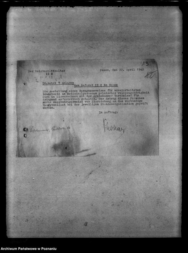 Obraz 17 z jednostki "Belieferung der Tierärzte und Medinzinalpersonen"