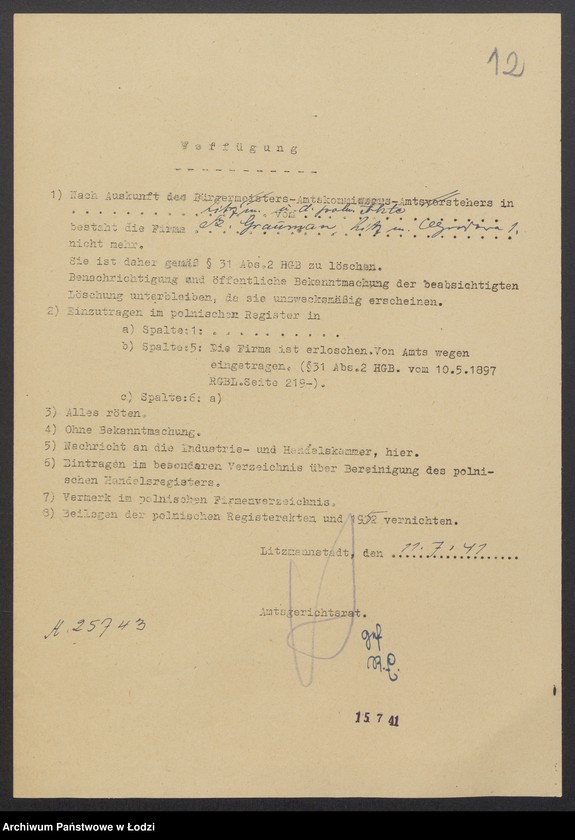 Obraz 14 z jednostki "Szlama Grauman- sprzedaż dodatków krawieckich"