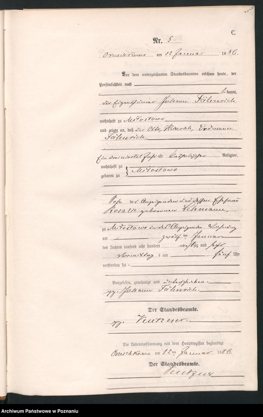 Obraz 8 z jednostki "Księga zgonów"