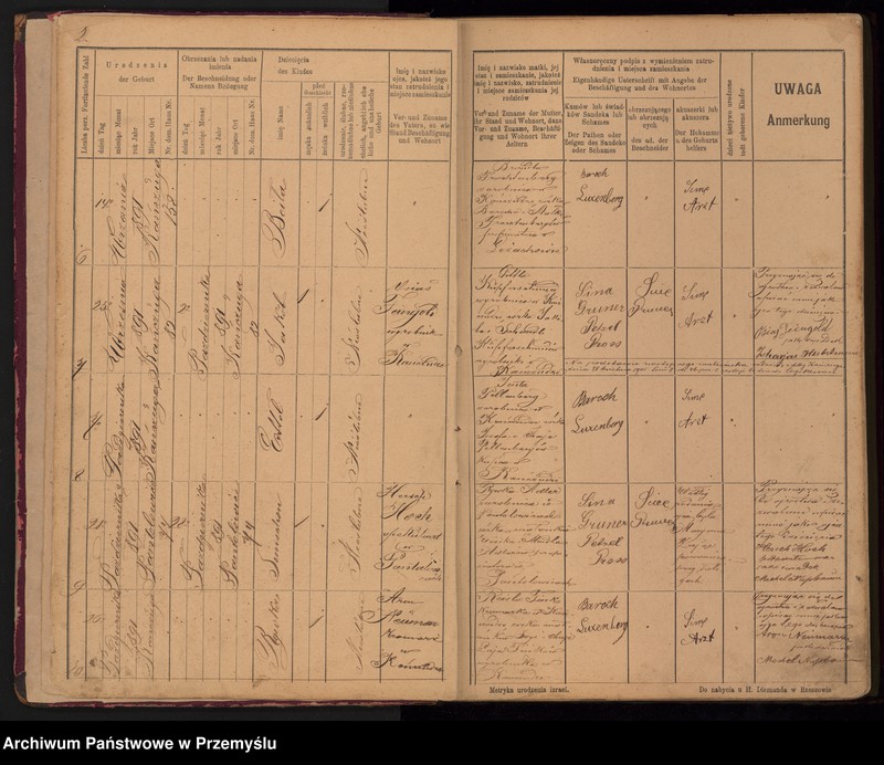 image.from.unit.number "Tom IV Księga urodzonych od 7/8 1891 do 25/7 1904"