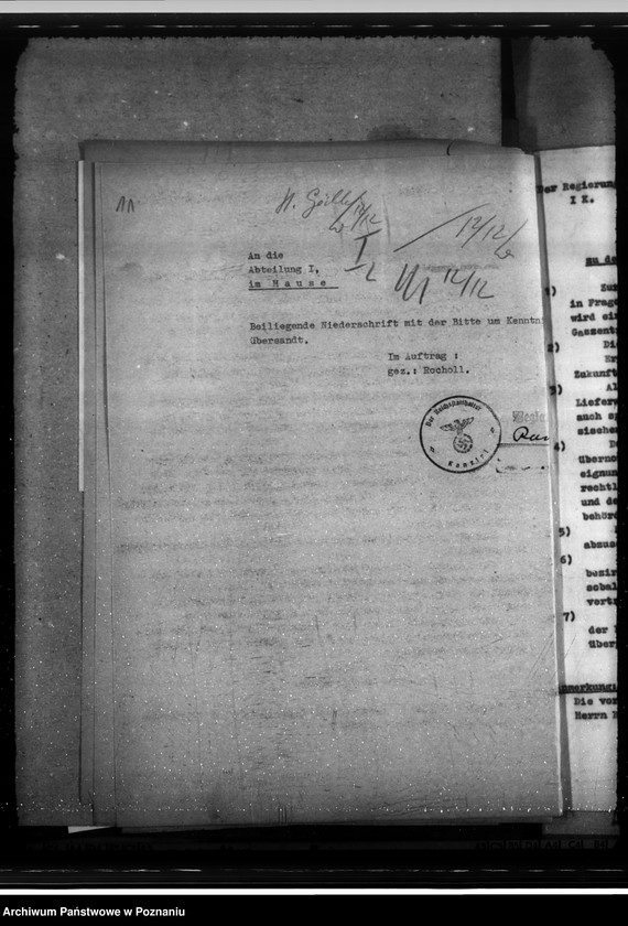 Obraz 15 z jednostki "Versorgung mit Gas. Friedensbau- Programm. Hafenanlagen. Wasserversorgung. Entwässerung. Mineralölbewirtschaftung. Gettofahrscheine"