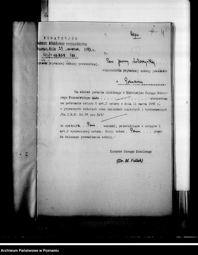 Obraz 7 z jednostki "Prywatna Szkoła Powszechna Sulerzyskiej w Poznaniu"