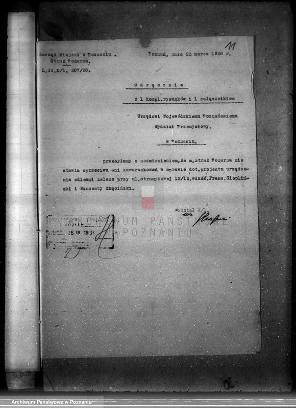 Obraz 15 z jednostki "Zatwierdzenie urządzenia odlewni żelaza Firmy Fr. Ciepliński i W. Chęciński w Poznaniu"