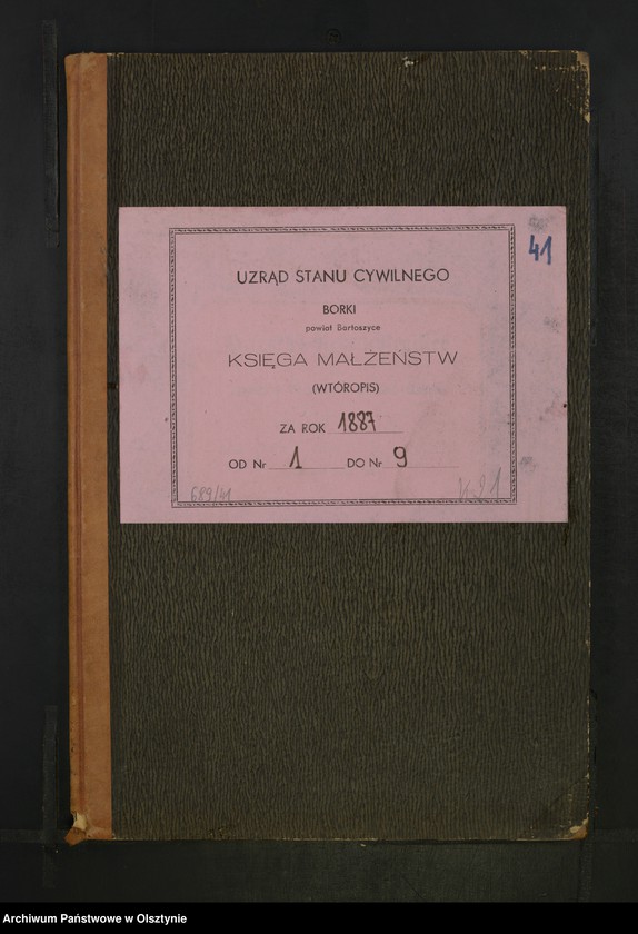 image.from.unit.number "Heiraths-Neben-Register Nr 1 - 9"