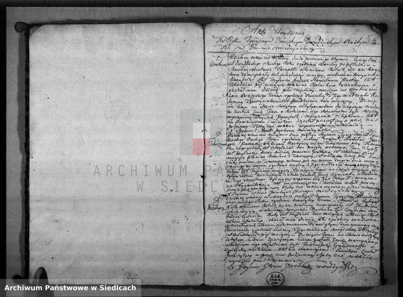 Obraz z jednostki "[Akta urodzin, małżeństw, zgonów]"