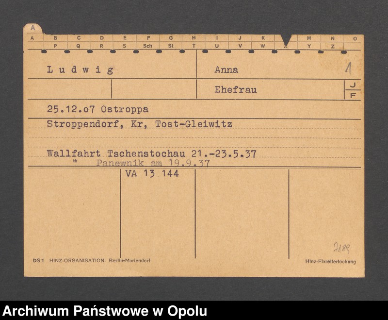 Obraz 3 z jednostki "[Ludwig Anna, ur. 25.12.1907 r. Ostroppa]"