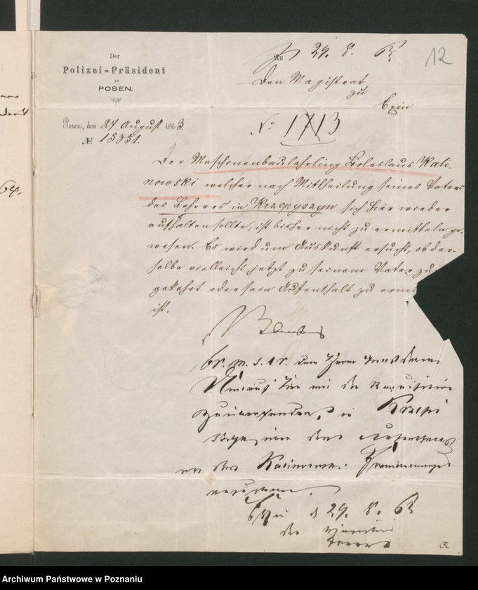 Obraz 19 z jednostki "A. betr. Boleslaus von Kalinowski /Wladislaus, Josef, Thomas/"