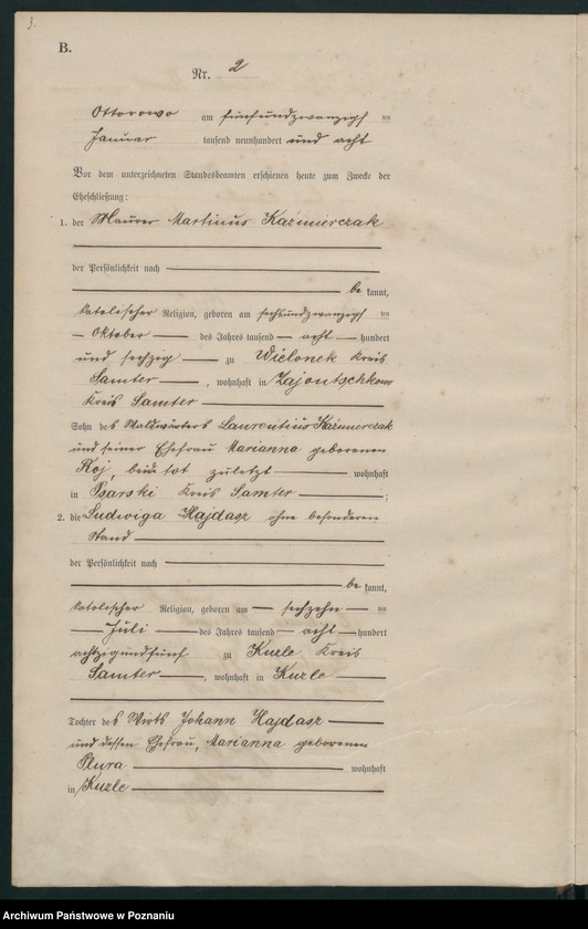 Obraz 6 z jednostki "Heirats-Haupt-Register"