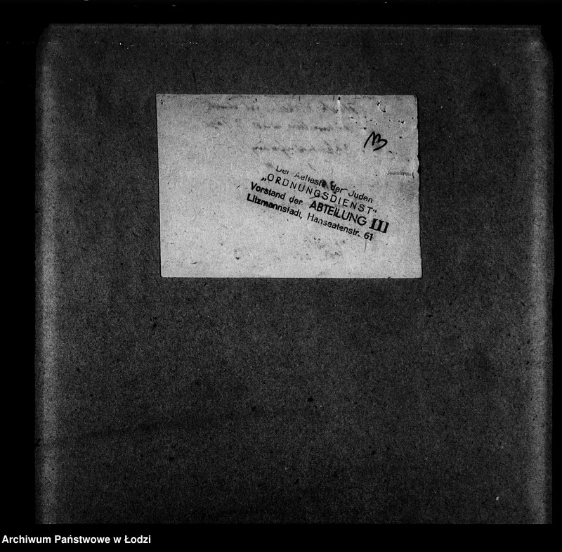 Obraz 16 z jednostki "I Ordnungsdienst [Zasiłki chorobowe dla pracowników wydziału, listy pracowników, zaświadczenia lekarskie]"