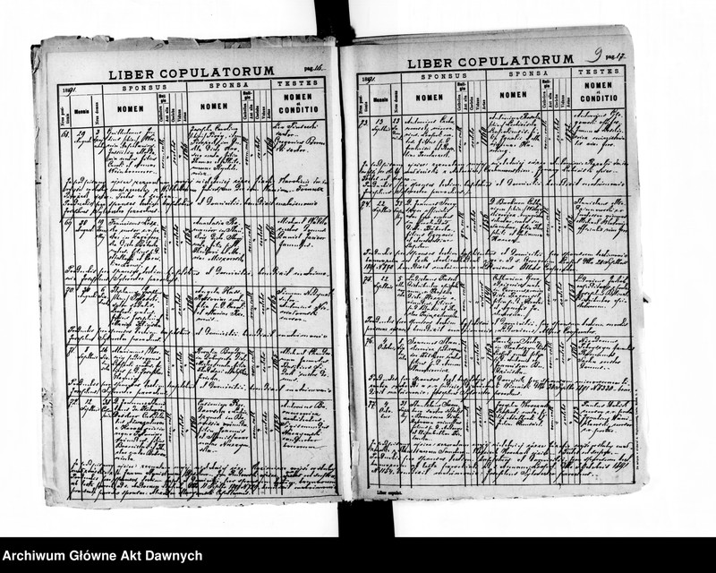image.from.unit.number "Parafia: Lwów, parafia św. Marii Magdaleny. Dekanat: Lwów. Księga metrykalna urodzeń, ślubów i zgonów dla całej parafii."