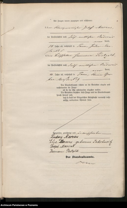 Obraz 9 z jednostki "Księga miejscowa małżeństw tom I [Rejestr główny małżeństw]"