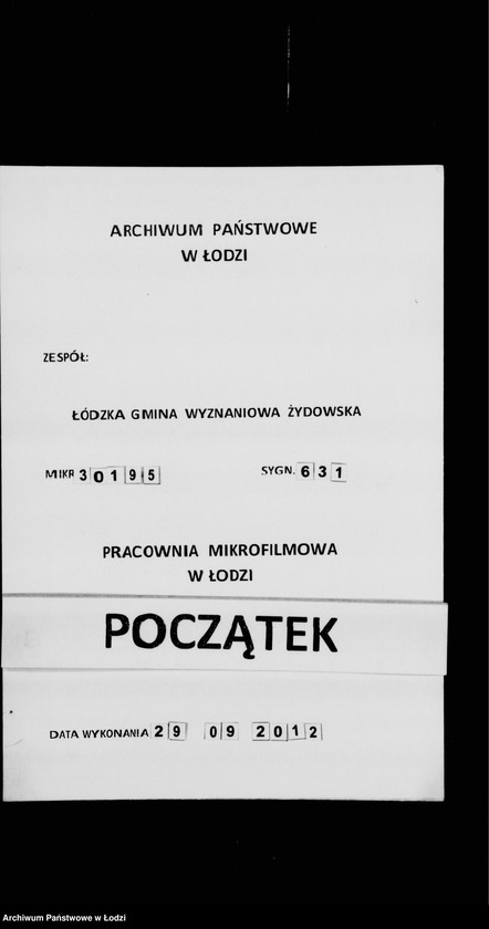 Obraz 1 z jednostki "Rejestr poborczy"