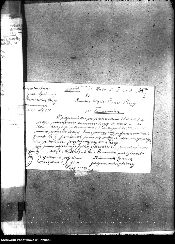 Obraz 11 z jednostki "[Wnioski i korespondencja w sprawie zatrudnienia bezrobotnych]"