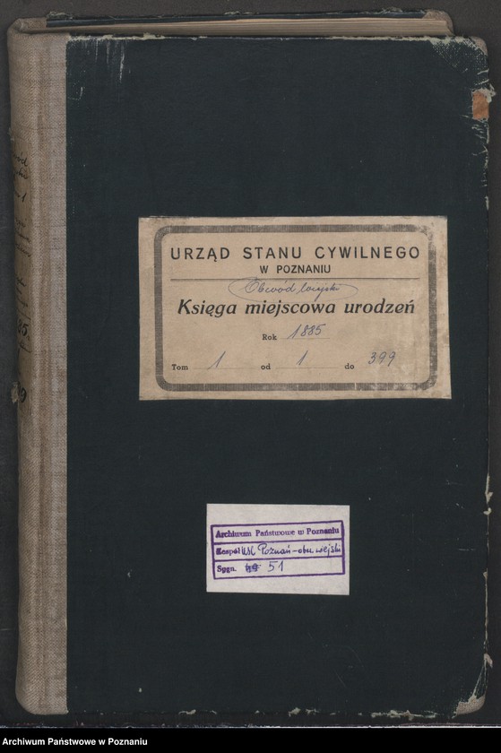 Obraz 3 z jednostki "Księga urodzeń t. I"