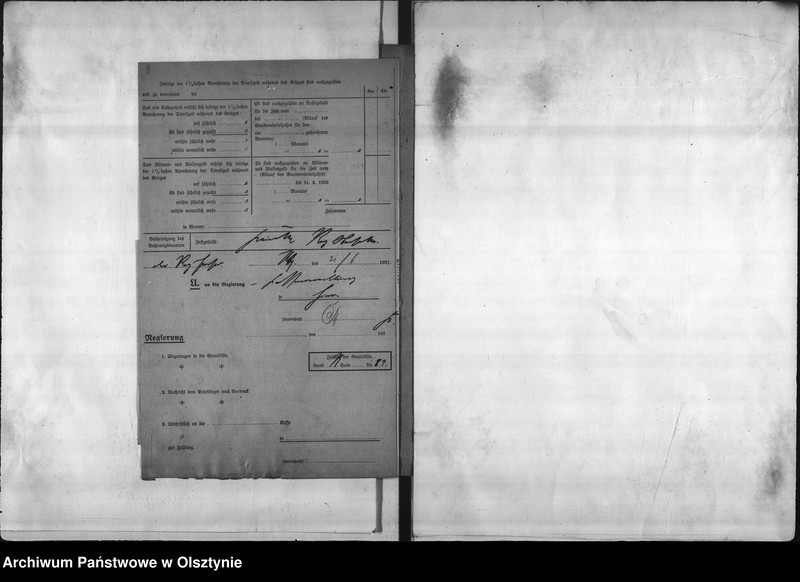 image.from.unit.number "Personal-Akten den Kreisboten Kugland [Karoline z domu Benkmann] in Gerdauen"