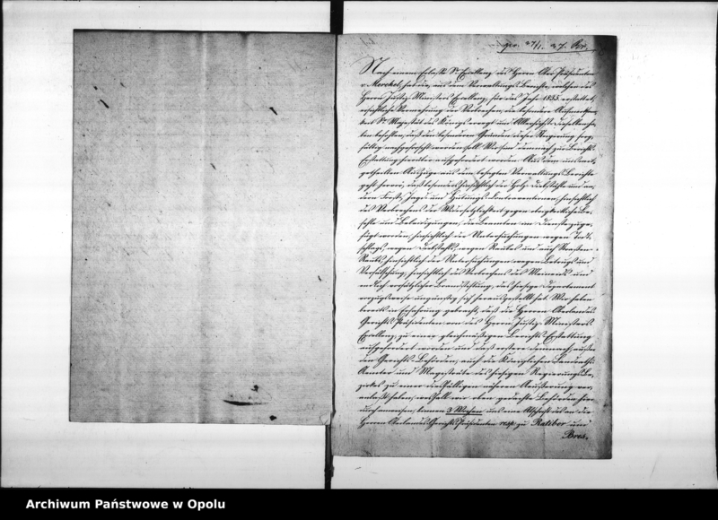 Obraz 9 z jednostki "Acta des Magistrats zu Oppeln betreffend den an das Königliche Ober - Landes - Gericht zu Ratibor erstatteten gutachtlichen Bericht über die Haupt - Ursachen der im Jahre 1835 verübten Verbrechen pp."