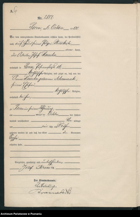 Obraz 9 z jednostki "Księga miejscowa urodzeń"