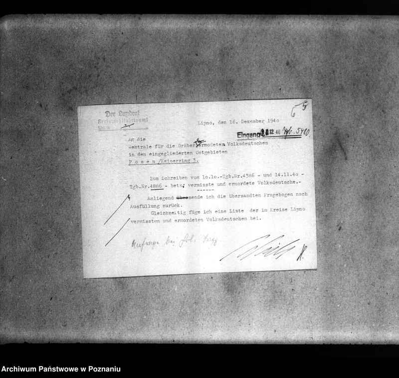 Obraz 10 z jednostki "Amtliche Meldungen Kreis Lipno"