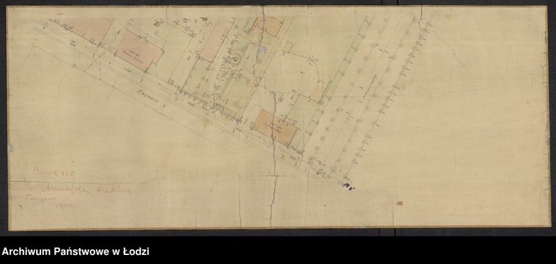 Obraz 2 z jednostki "Łódź. Plan kwartału ulic: Średnia - Kilińskiego - Północna - Anstadta"