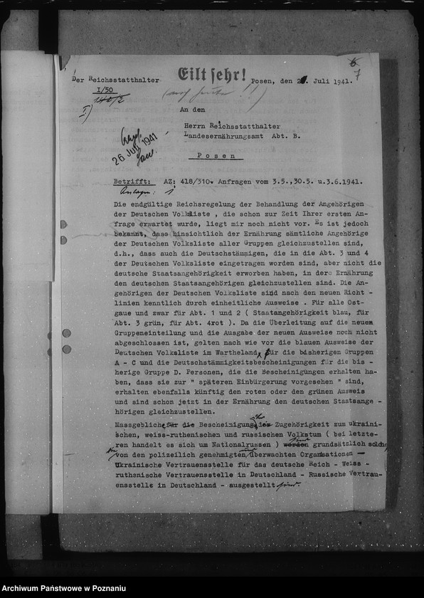 Obraz 11 z jednostki "Lebensmittel, Kleiderkarten, Schulbesuch, vermögensrechtliche Behandlung"