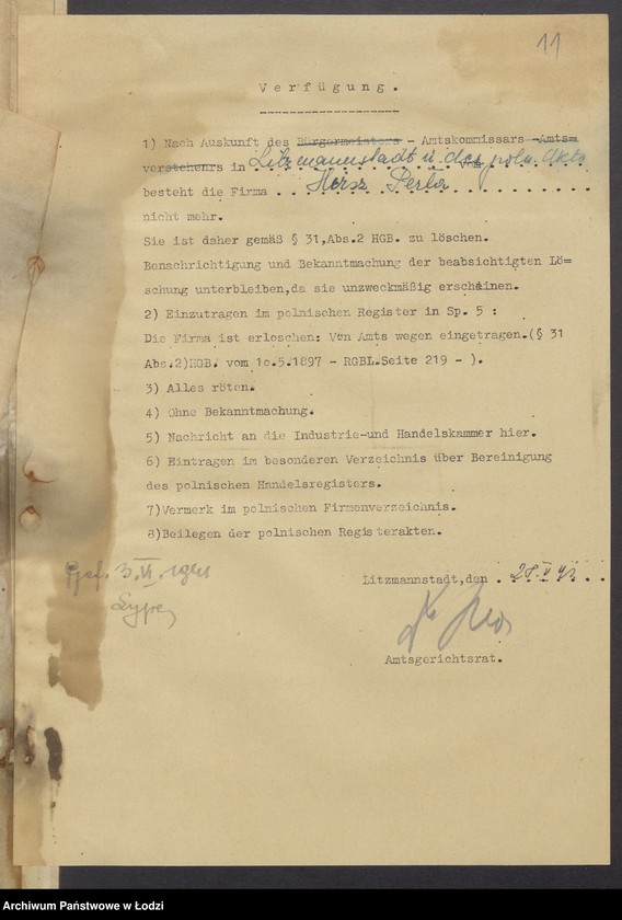 Obraz 13 z jednostki "Hirsz Perła- księgarnia"