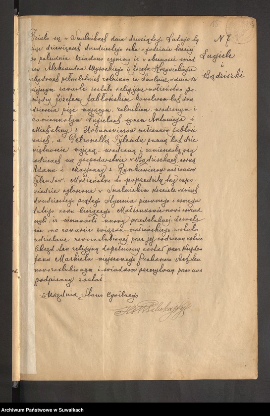 image.from.unit.number "Księga akt małżeństw par. Smolniki za 1919-29 r."