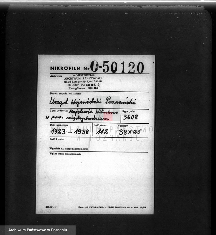 Obraz 2 z jednostki "Majętność Wituchowo w powiecie międzychodzkim"