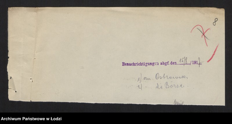 Obraz 10 z jednostki "A. J. Ostrowski- kupiec wyrobów papierniczych i materiałów piśmiennych"