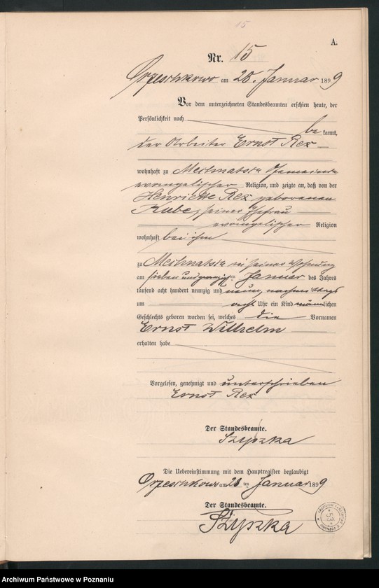 Obraz 18 z jednostki "Księga urodzeń"