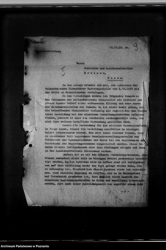 Obraz 13 z jednostki "Beamtenangelegenheiten und Abordnungen. Stadtplanung"