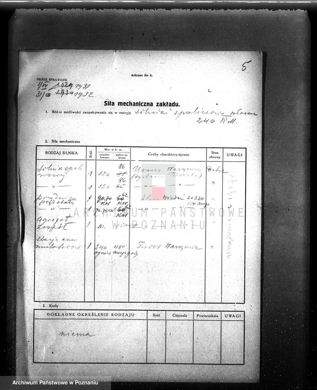 Obraz 9 z jednostki "Kwestionariusz elektrowni miejskiej w Krotoszynie"