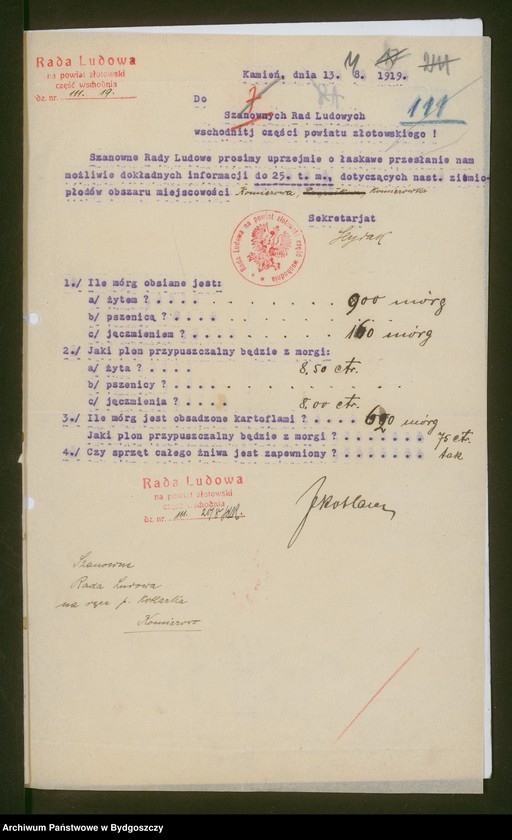 image.from.unit.number "[Rada Ludowa na powiat złotowski - część wschodnia, korespondencja z radami miejscowymi i obwodami]"