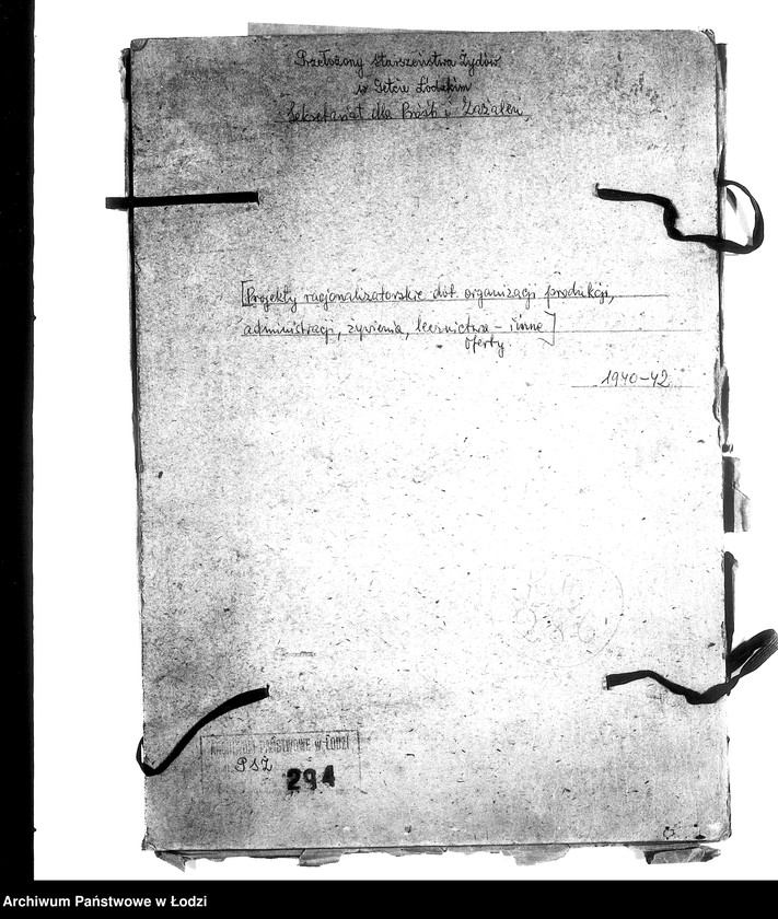 Obraz 3 z jednostki "[Projekty racjonalizatorskie dotyczące organizacji produkcji, administracji, żywienia i lecznictwa; oferty]"