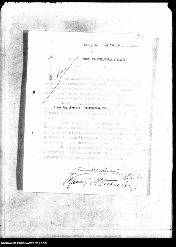 Obraz 7 z jednostki "Korespondencja Sekcji Zaprowiantowania Miasta"