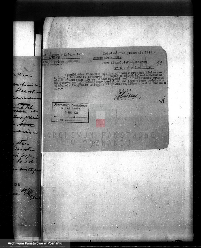 Obraz 15 z jednostki "/Zatwierdzenie projektu budowy tartaku M. i K. Klupieciów w Kiełczewie pow. Kościan/"