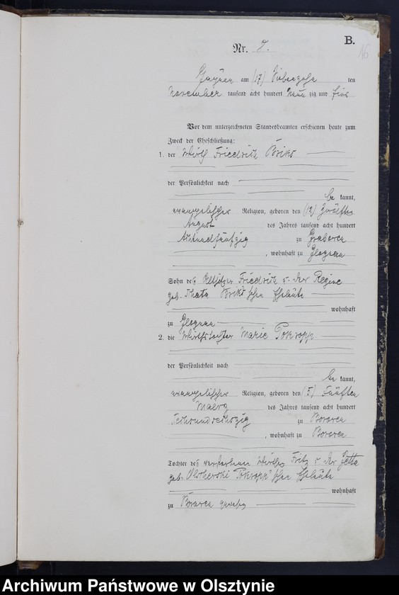 image.from.unit.number "Heiraths-Haupt-Register Nr 1 - 9"