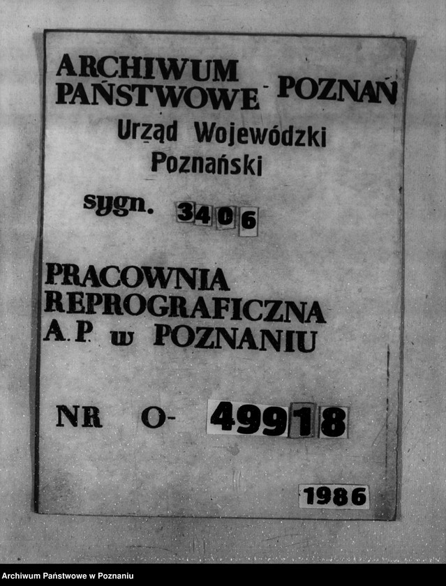 Obraz 1 z jednostki "Akta sprawy zalesienia nieużytków w powiecie konińskim"