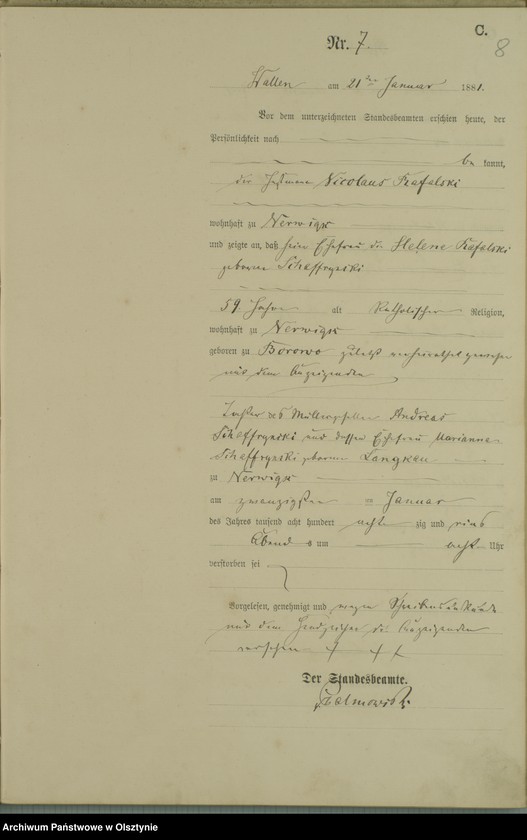 image.from.unit.number "Sterbe-Haupt-Register Nr 1 - 27"
