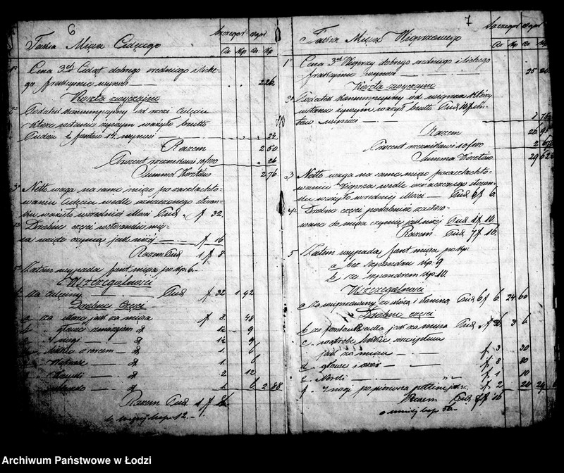 Obraz 9 z jednostki "Księga ustanowionych taks miesięcznych na chleb, bułki i mięso w m. Łodzi 1861 roku"