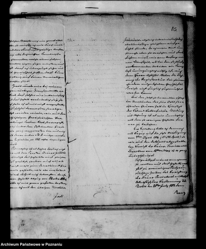 Obraz 19 z jednostki "Personalia des Kanzlisten, jetzigen Feuersozietätssekretärs Herrn Zingler bei der Feuersozietätsdirektion."