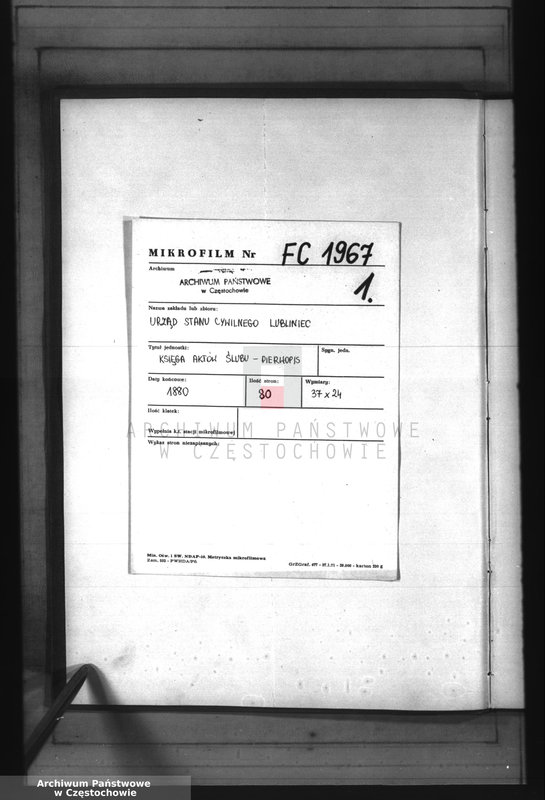 image.from.unit.number "[Pierwopis aktów małżeństw z 1880 roku]."
