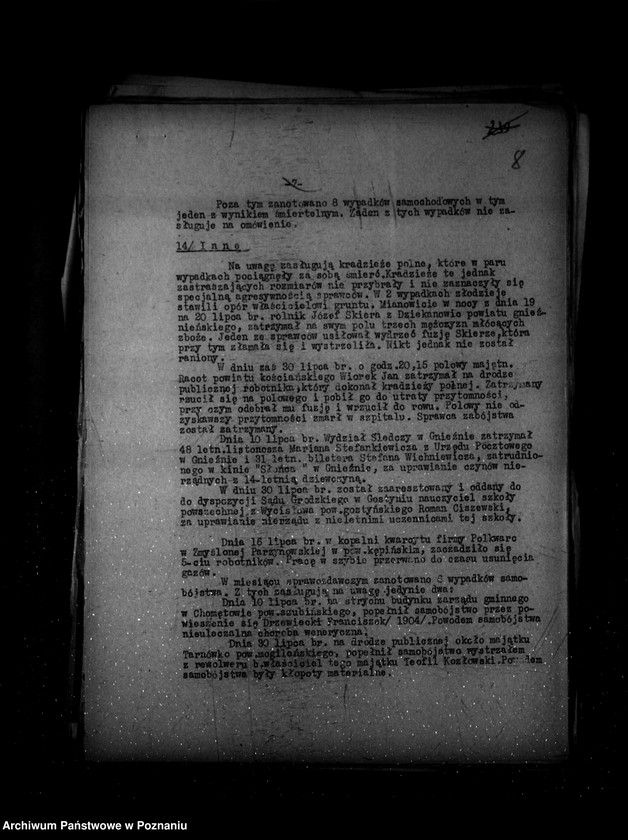 Obraz 13 z jednostki "Sprawozdania okresowe /miesięczne ze stanu bezpieczeństwa/ za miesiące lipiec, sierpień, wrzesień 1937 r. /nr 7-9/"