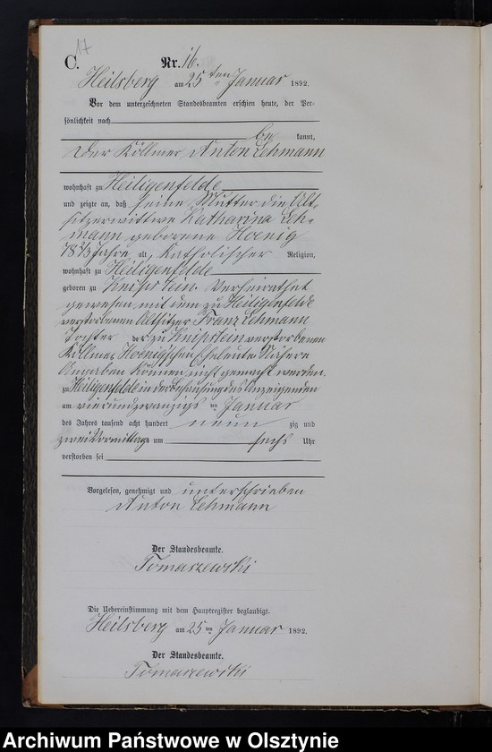 image.from.unit.number "Sterbe-Neben-Register Tom I,Nr 1 - 100"