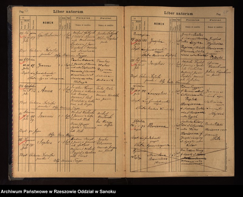 image.from.unit.number "Księgi metrykalne urodzeń, małżeństw i zgonów miejscowości z Parafii Rzymsko-katolickiej w Rymanowie (Rymanów, Posada Dolna, Posada Górna, Głebokie, Sieniawa, Zmysłówka, Deszno, Ladzin, Wróblik Królewski i Szlachecki-pojedyncze wpisy)"