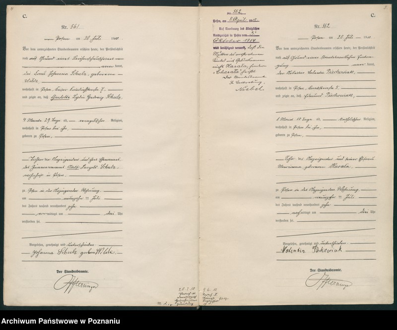 Obraz 5 z jednostki "Księga miejscowa zgonów tom II [Rejestr główny zgonów]"