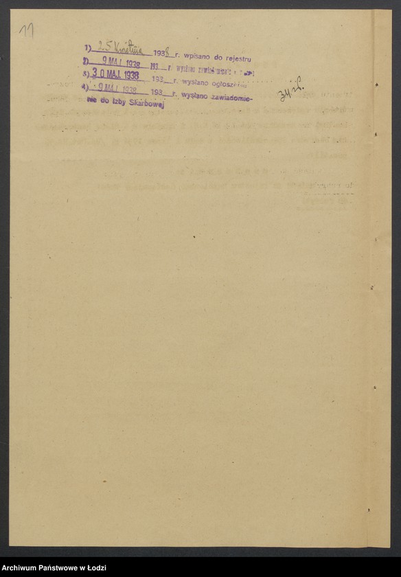 image.from.unit.number "Moszek Klajner, Estera Gerszt, Zelig Gerszt- sprzedaż przędzy"