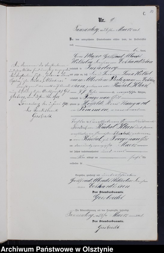 image.from.unit.number "Sterbe-Neben-Register Nr 1 - 28"