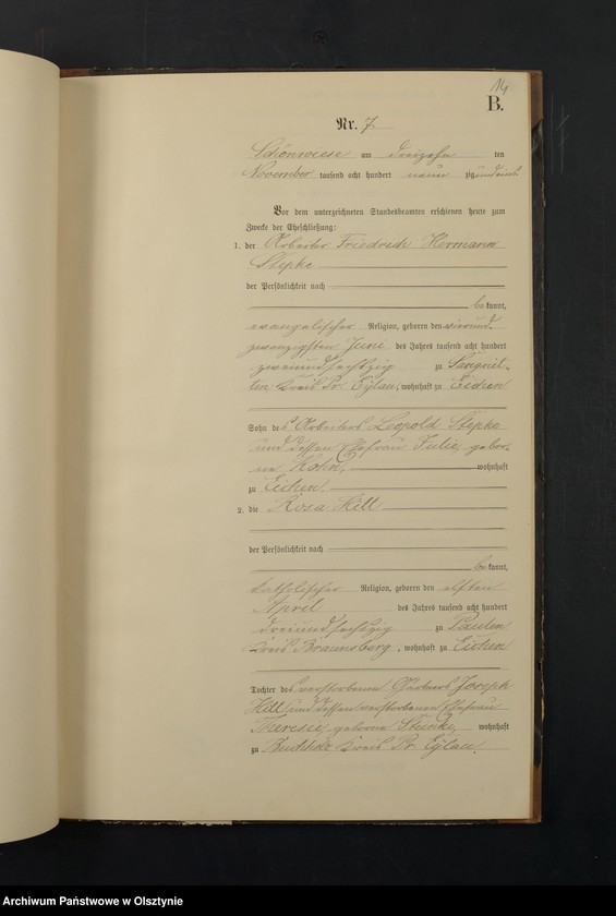 image.from.unit.number "Heiraths-Neben-Register Nr 1 - 9"